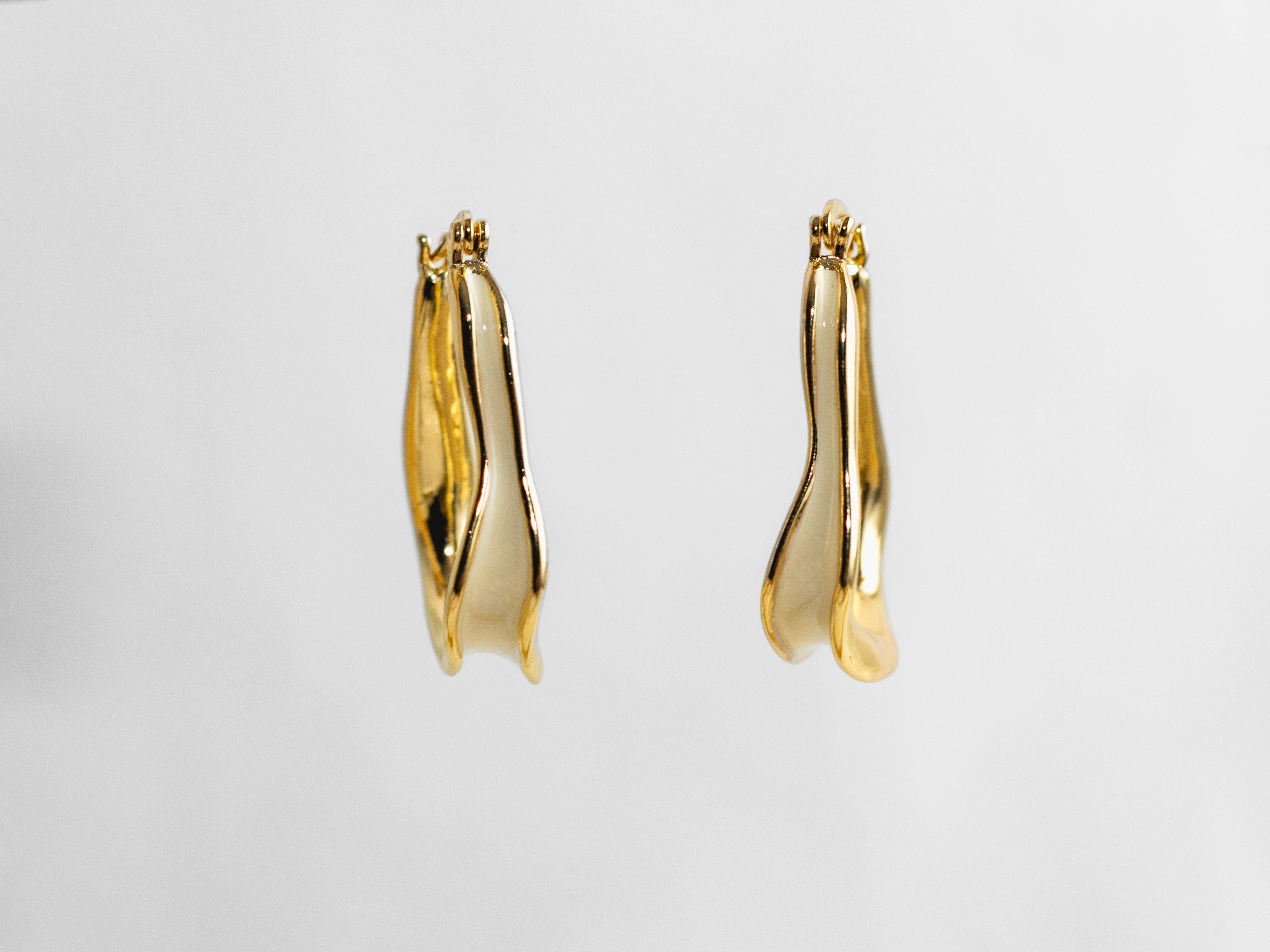 Aretes candonga blanco