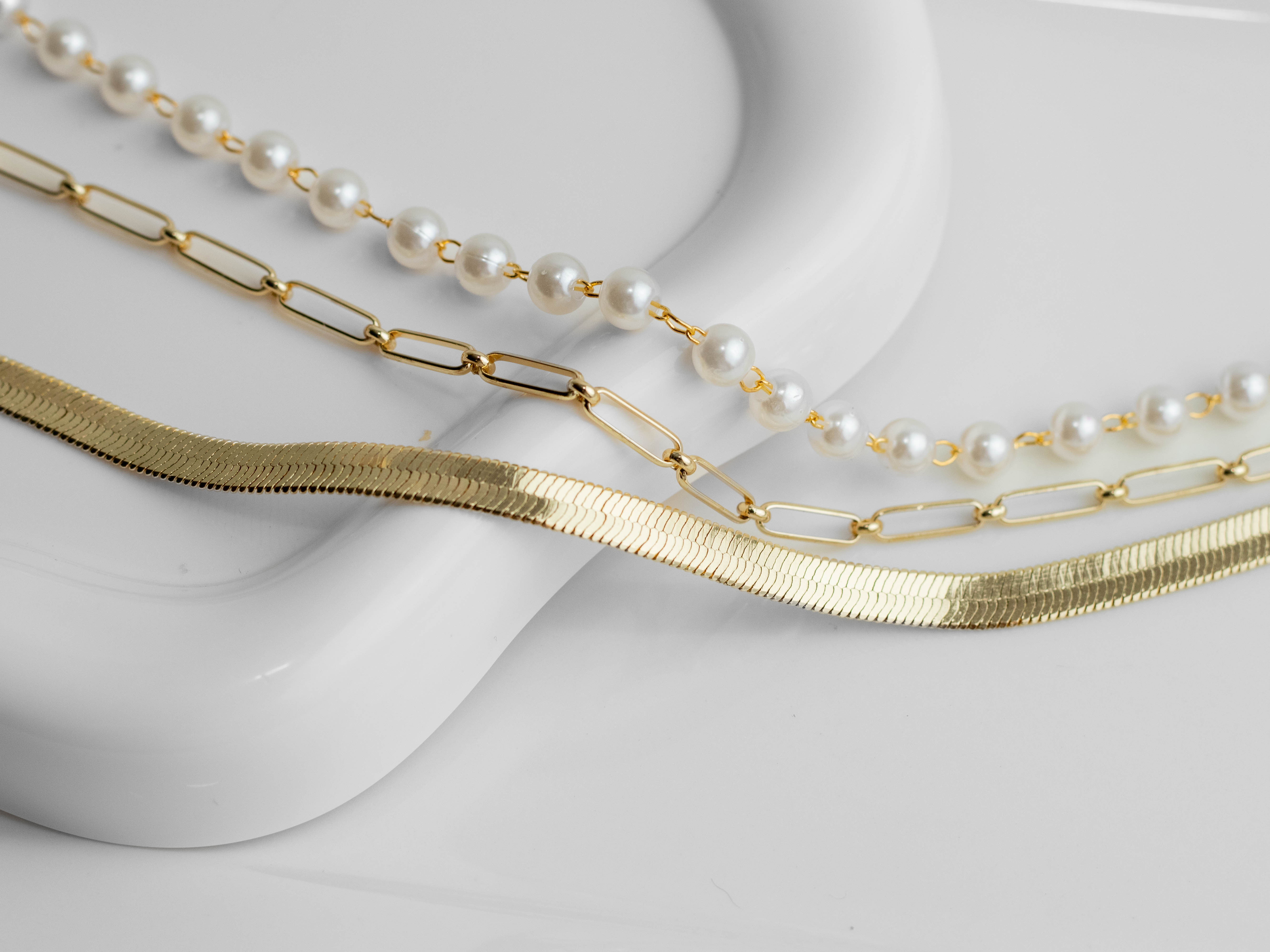 Collar 3 cadenas con topos