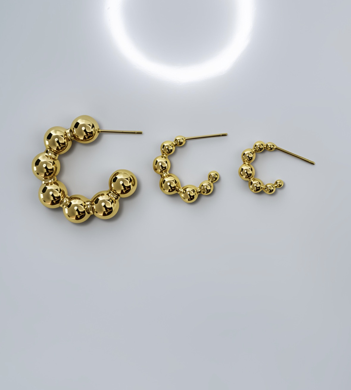Aretes de bolitas pequeño - Image 2
