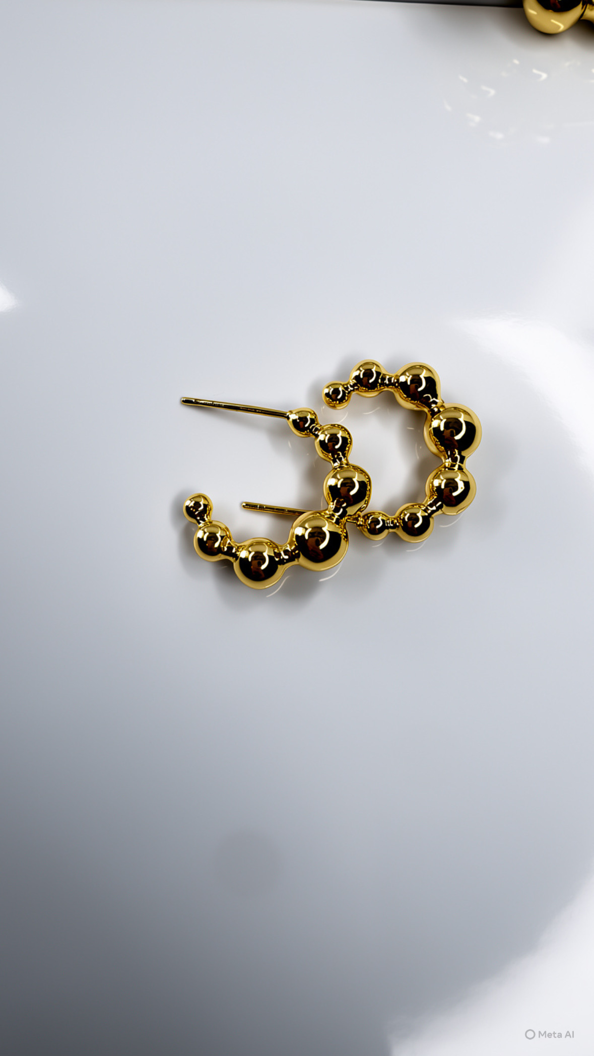 Aretes de bolitas mediano - Image 1